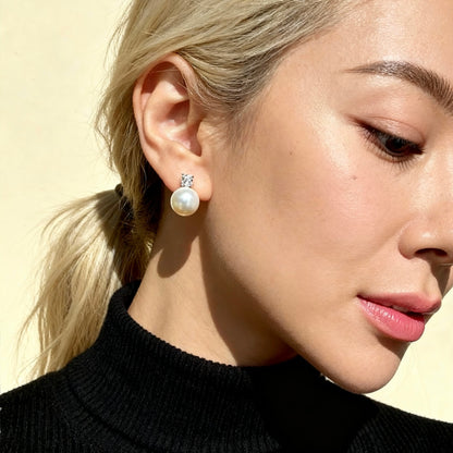 Classic Pearl Stud Earrings