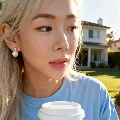 Classic Pearl Stud Earrings