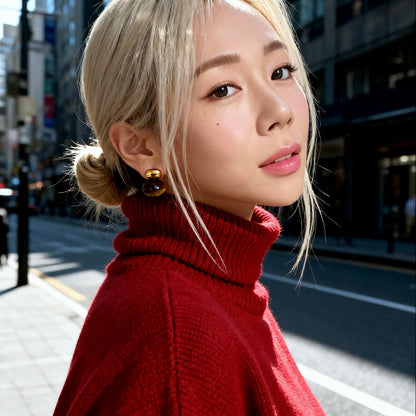 Tiger Eye Gold Studs