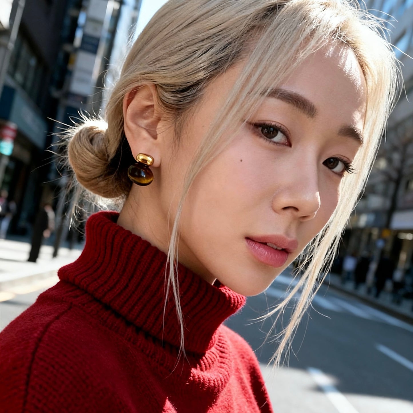 Tiger Eye Gold Studs