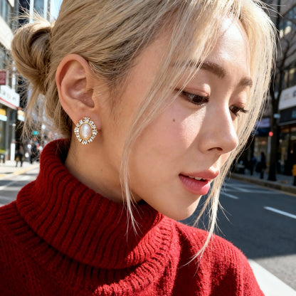 Vintage Cat Eye Studs