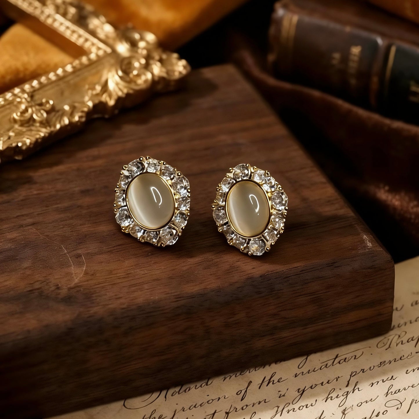 Vintage Cat Eye Studs