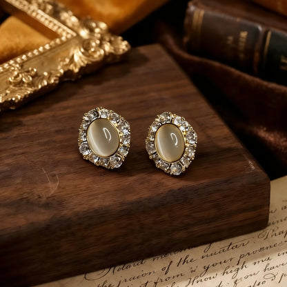 Vintage Cat Eye Studs