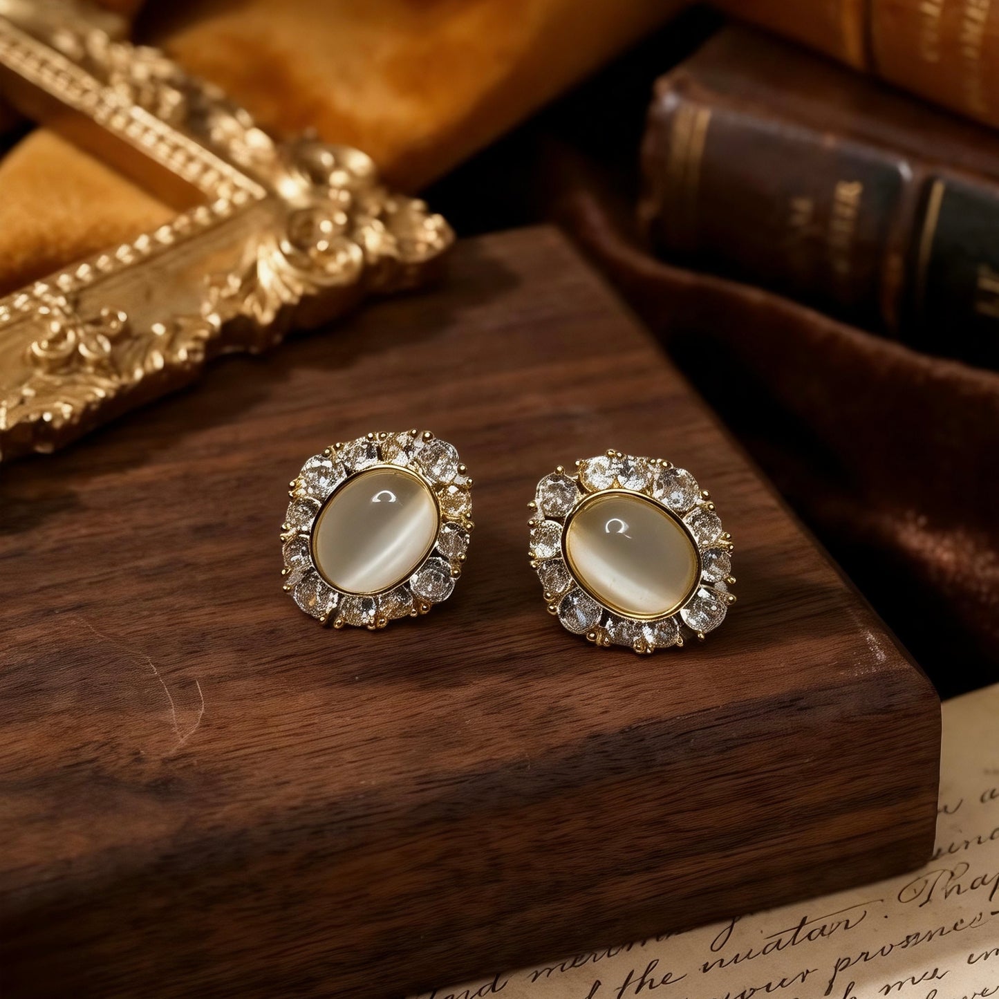 Vintage Cat Eye Studs