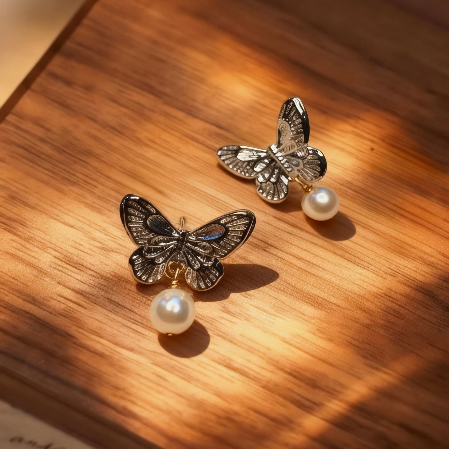 Butterfly Pearl Drops