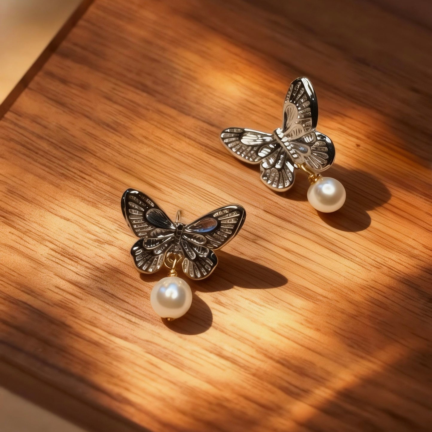 Butterfly Pearl Drops