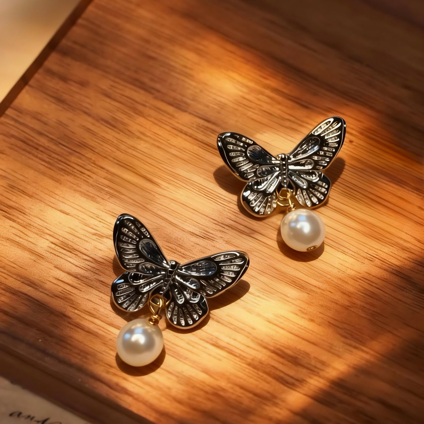 Butterfly Pearl Drops