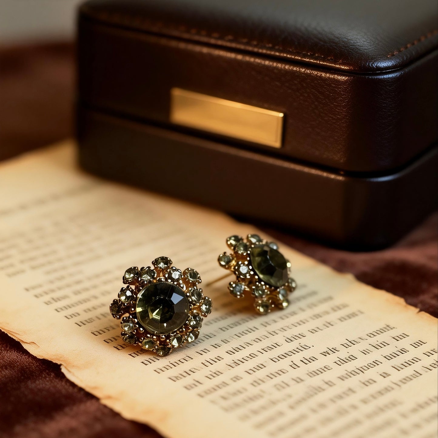 Crystal Halo Statement Studs