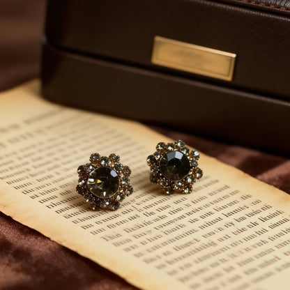 Crystal Halo Statement Studs