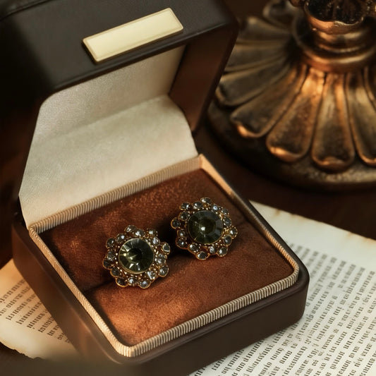 Crystal Halo Statement Studs