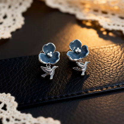 Floral Bird Studs