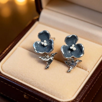 Floral Bird Studs