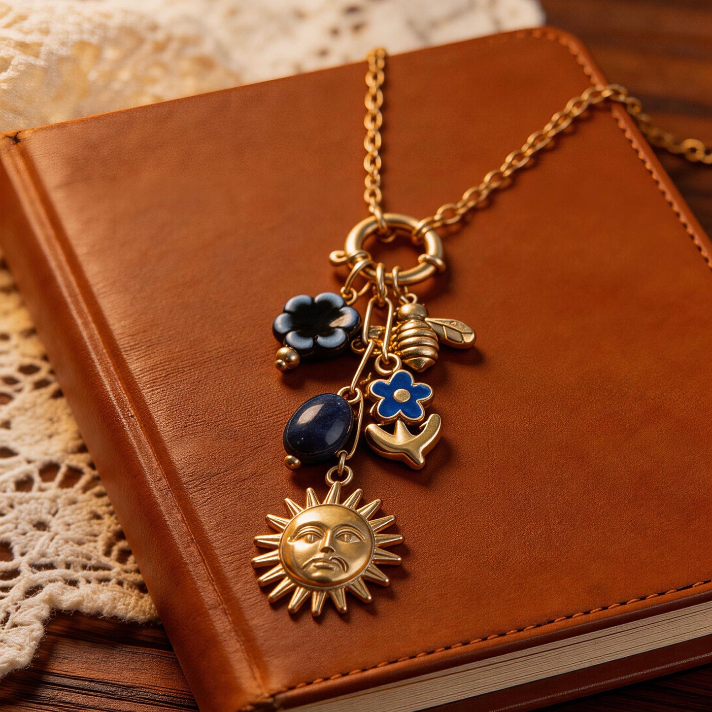 Celestial Charm Statement Necklace
