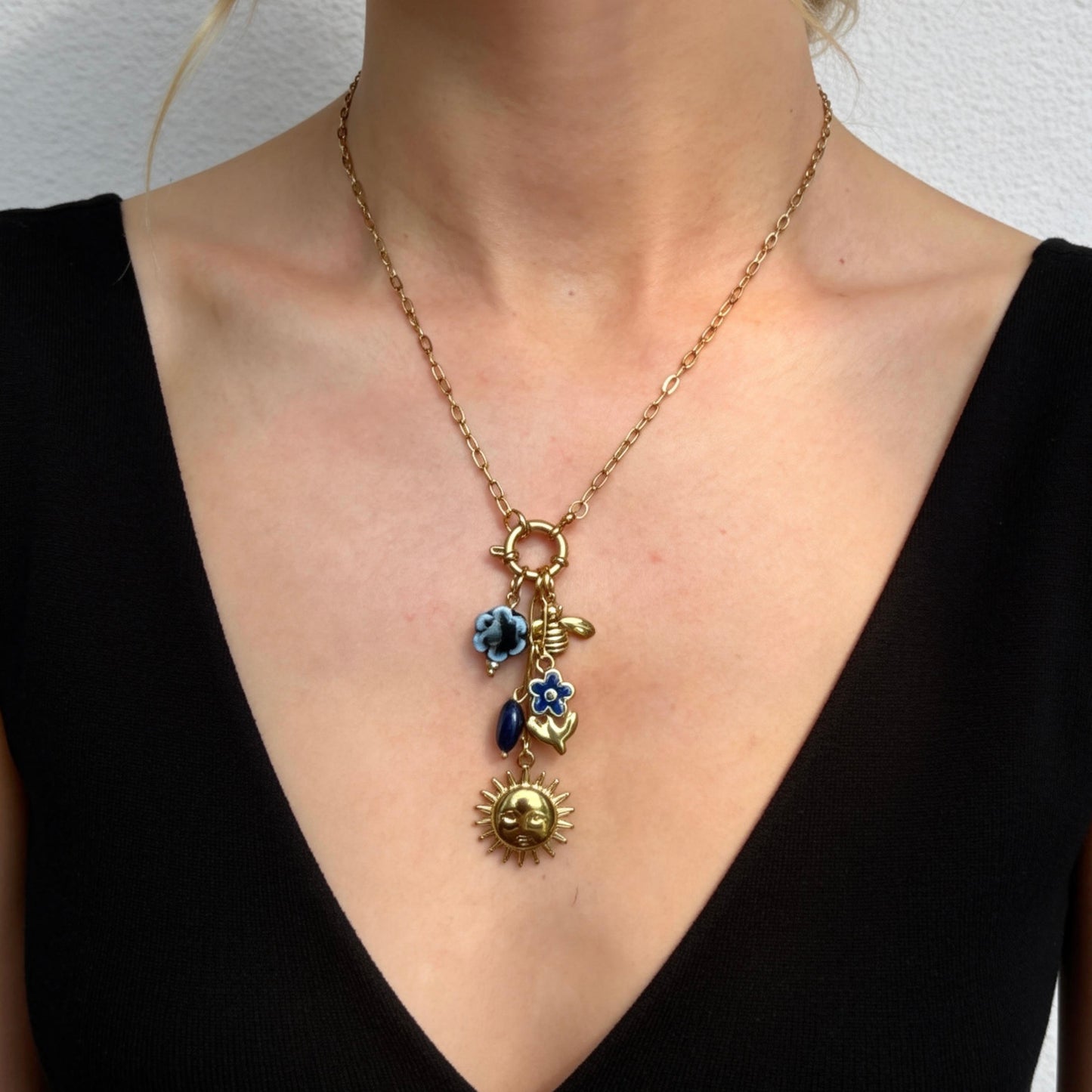 Celestial Charm Statement Necklace