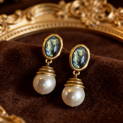 Vintage Pearl Drop Earrings