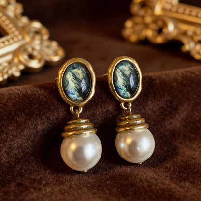 Vintage Pearl Drop Earrings
