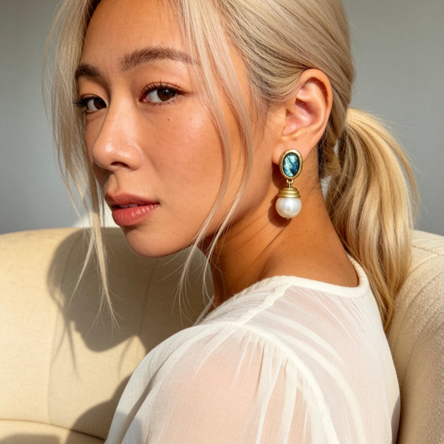 Vintage Pearl Drop Earrings