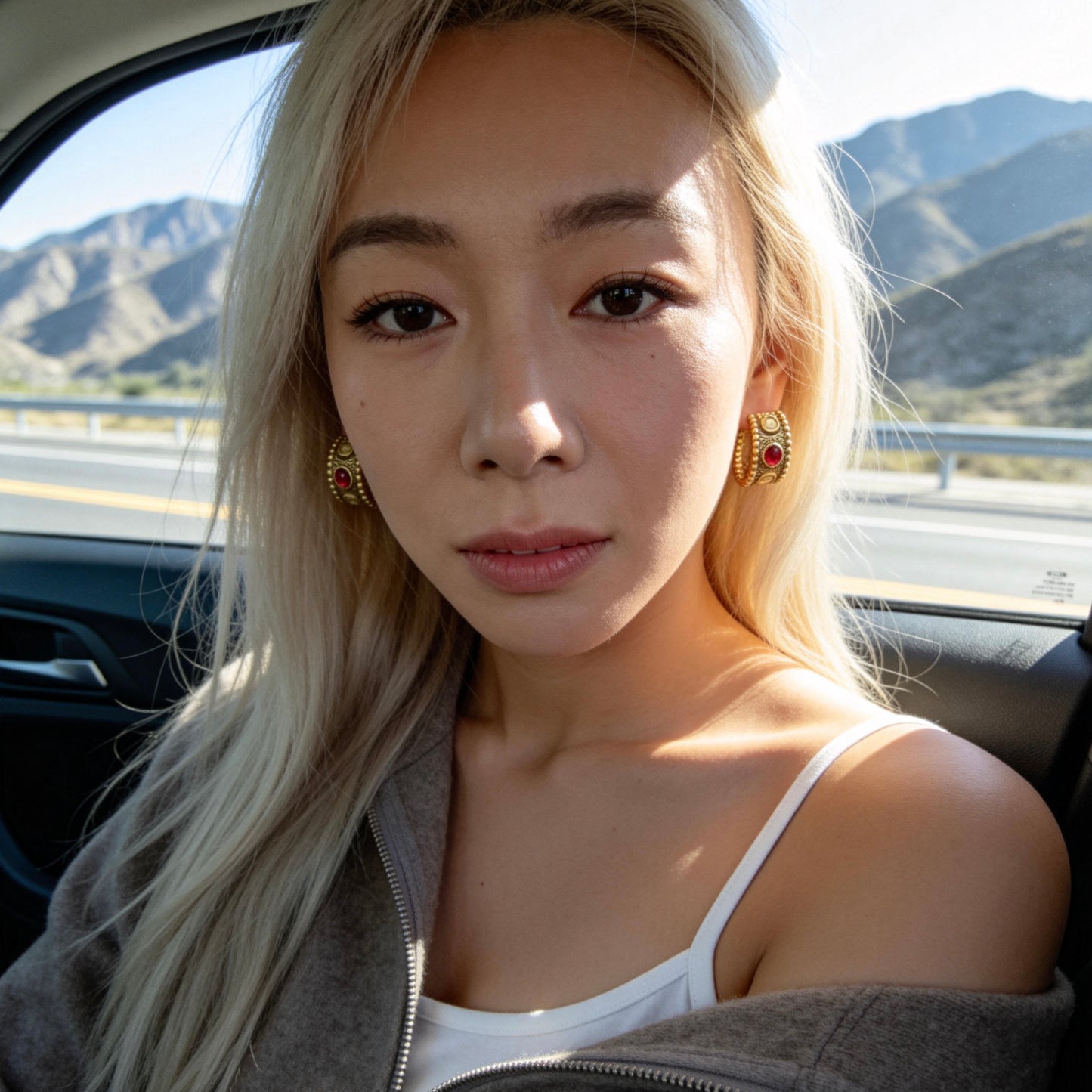 Antique Gold Wide Hoops