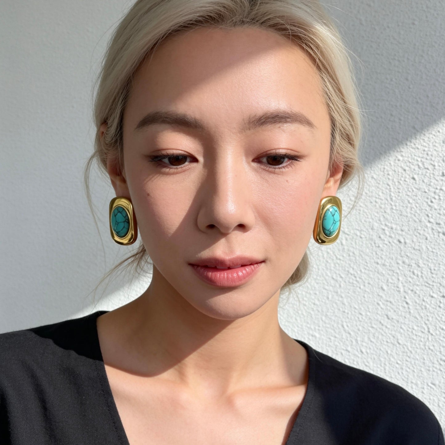 Vintage Turquoise Stud Earrings