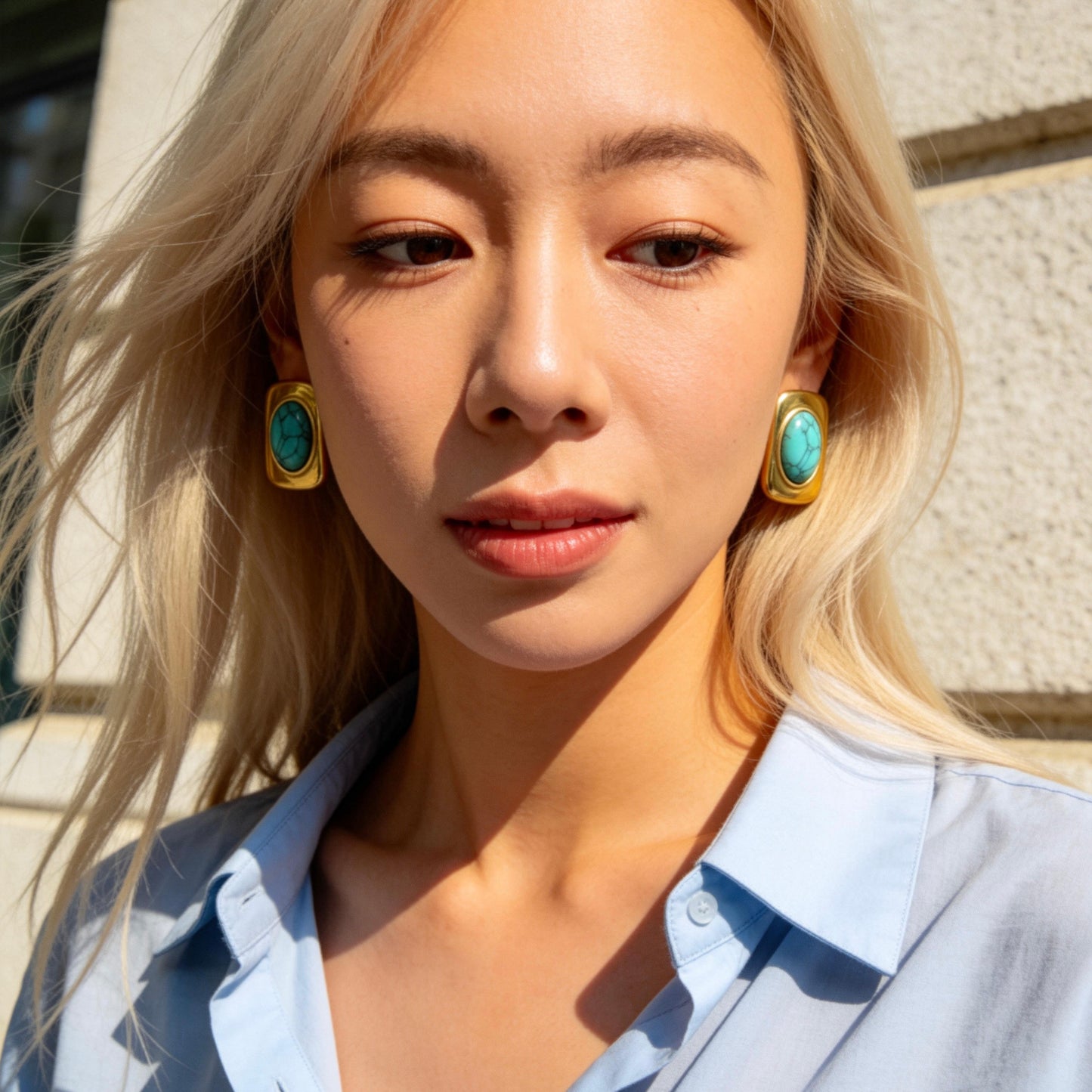 Vintage Turquoise Stud Earrings