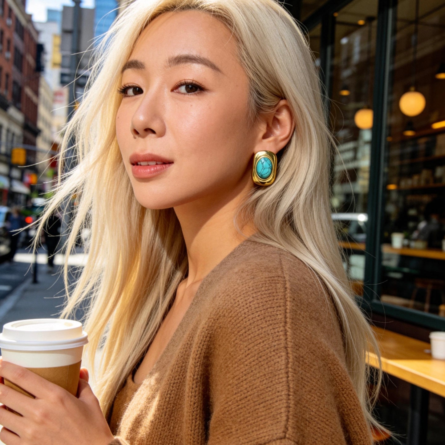 Vintage Turquoise Stud Earrings