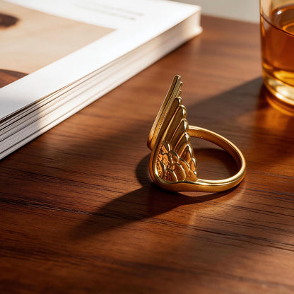Vintage Wing Adjustable Statement Ring