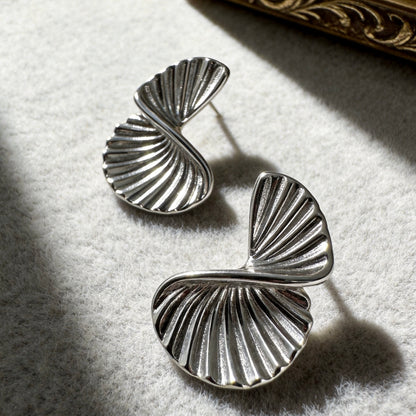 Twisted Shell Statement Earrings