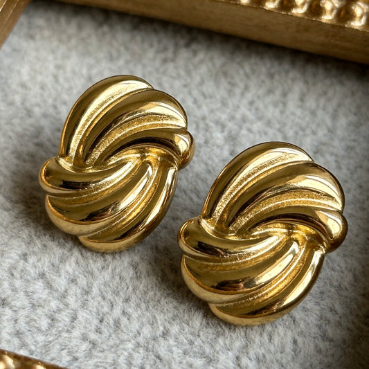 Twisted Knot Stud Earrings