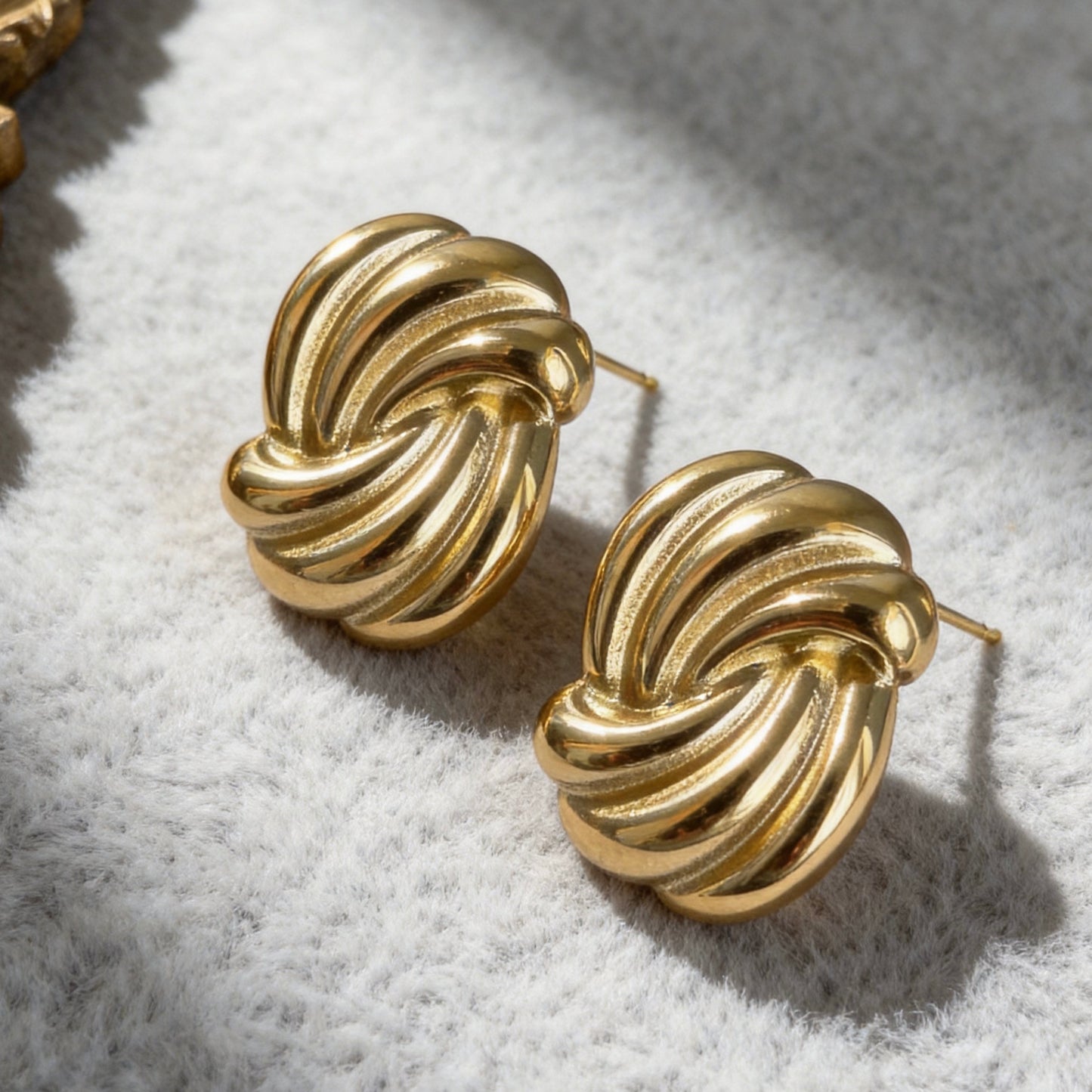 Twisted Knot Stud Earrings