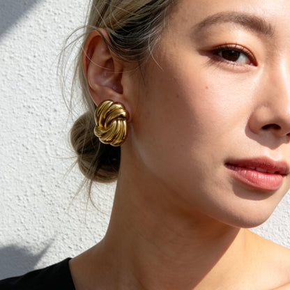 Twisted Knot Stud Earrings