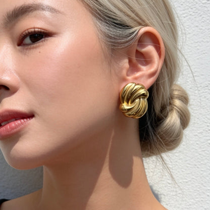 Twisted Knot Stud Earrings
