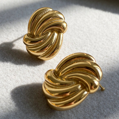 Twisted Knot Stud Earrings