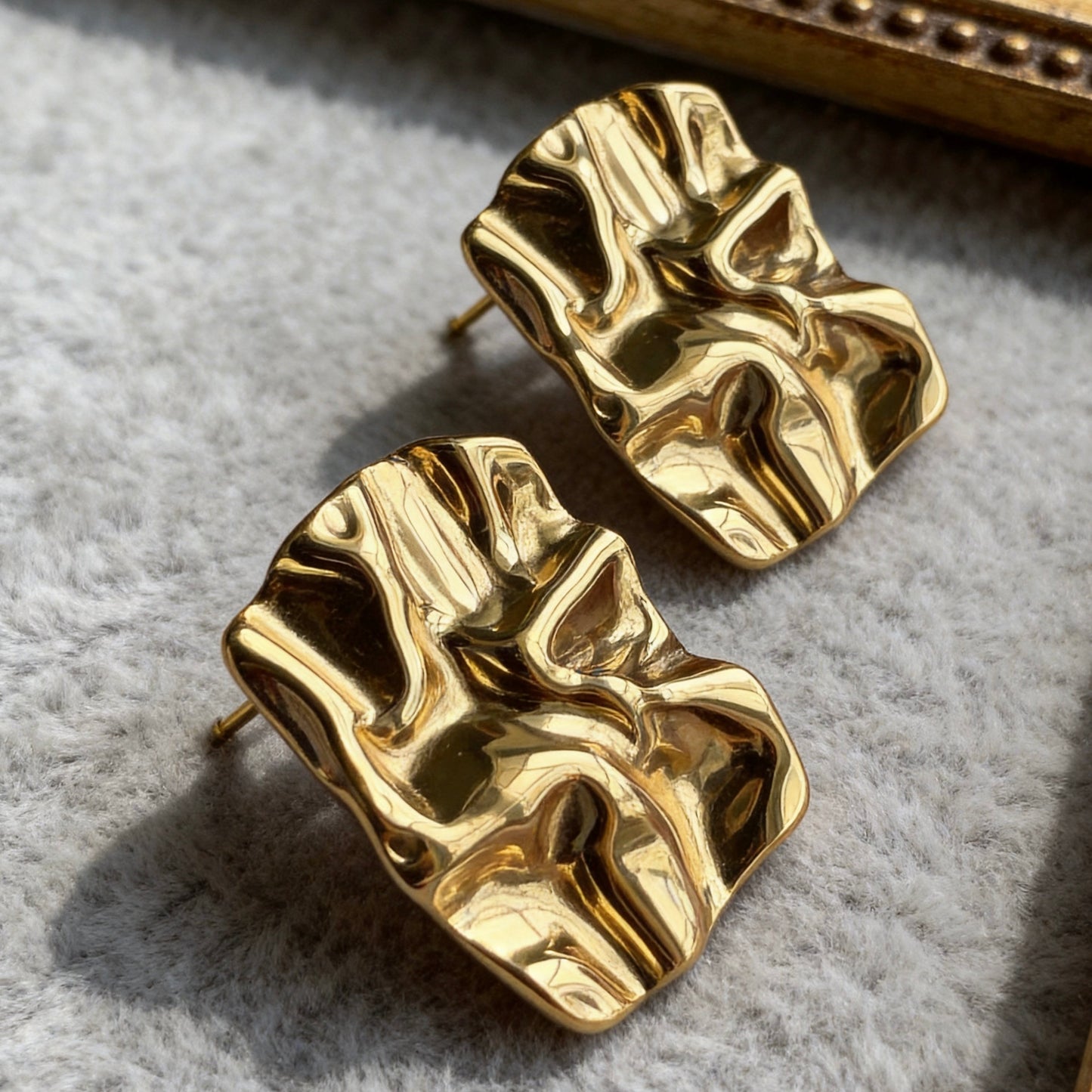 Abstract Texture Stud Earrings