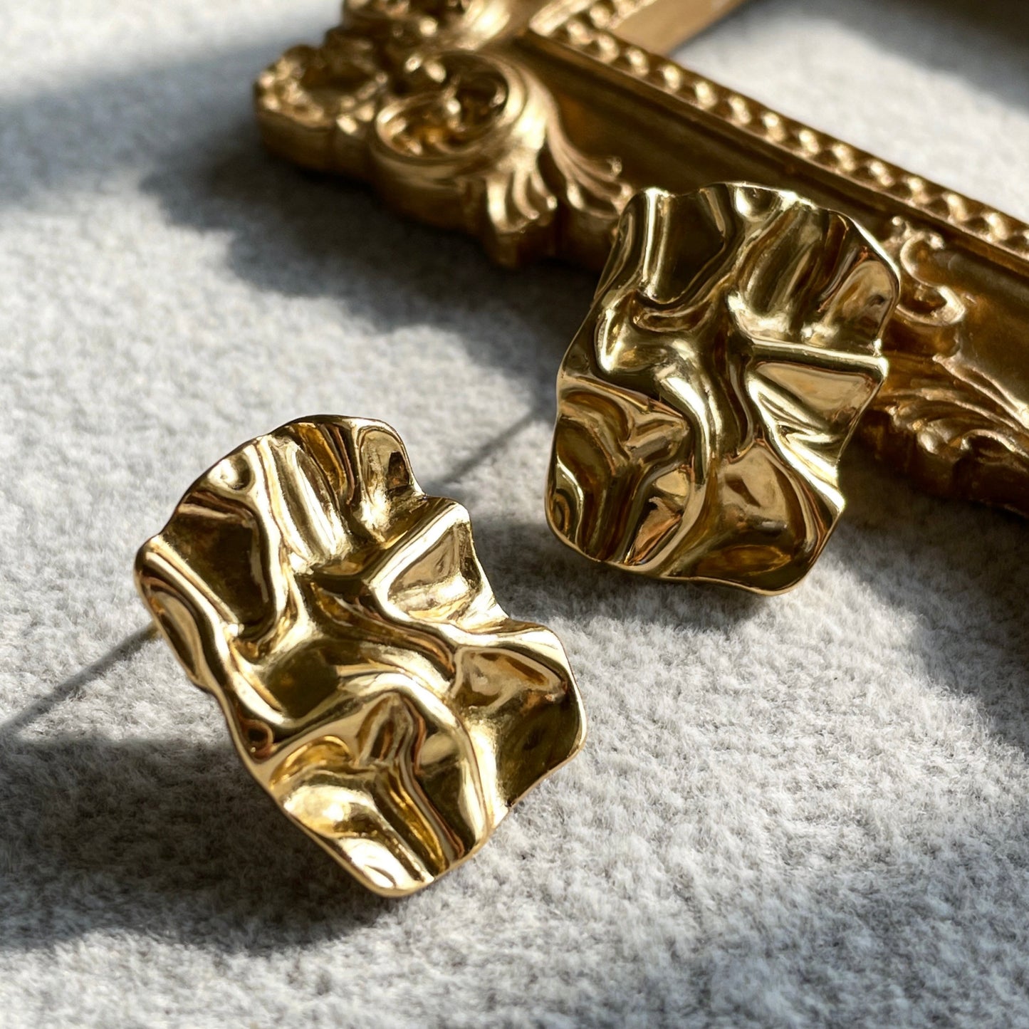 Abstract Texture Stud Earrings
