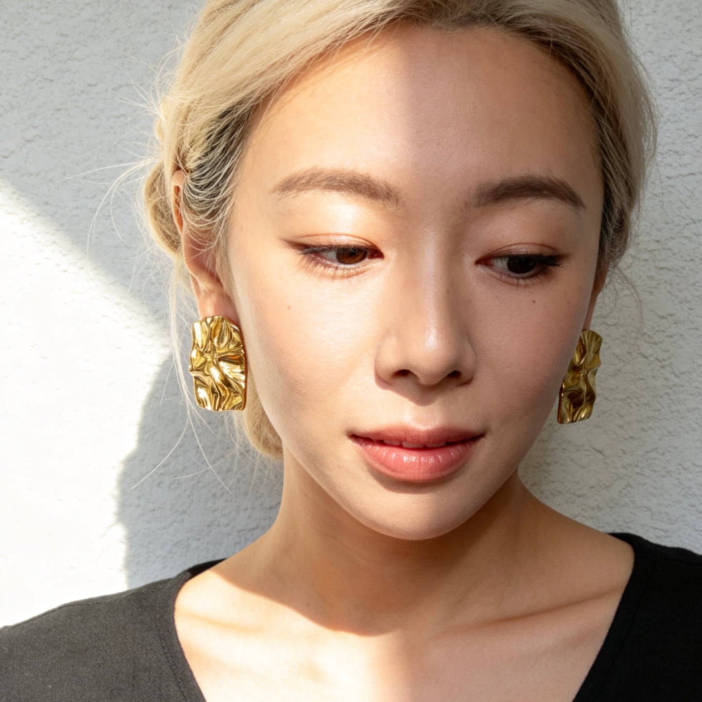 Abstract Texture Stud Earrings