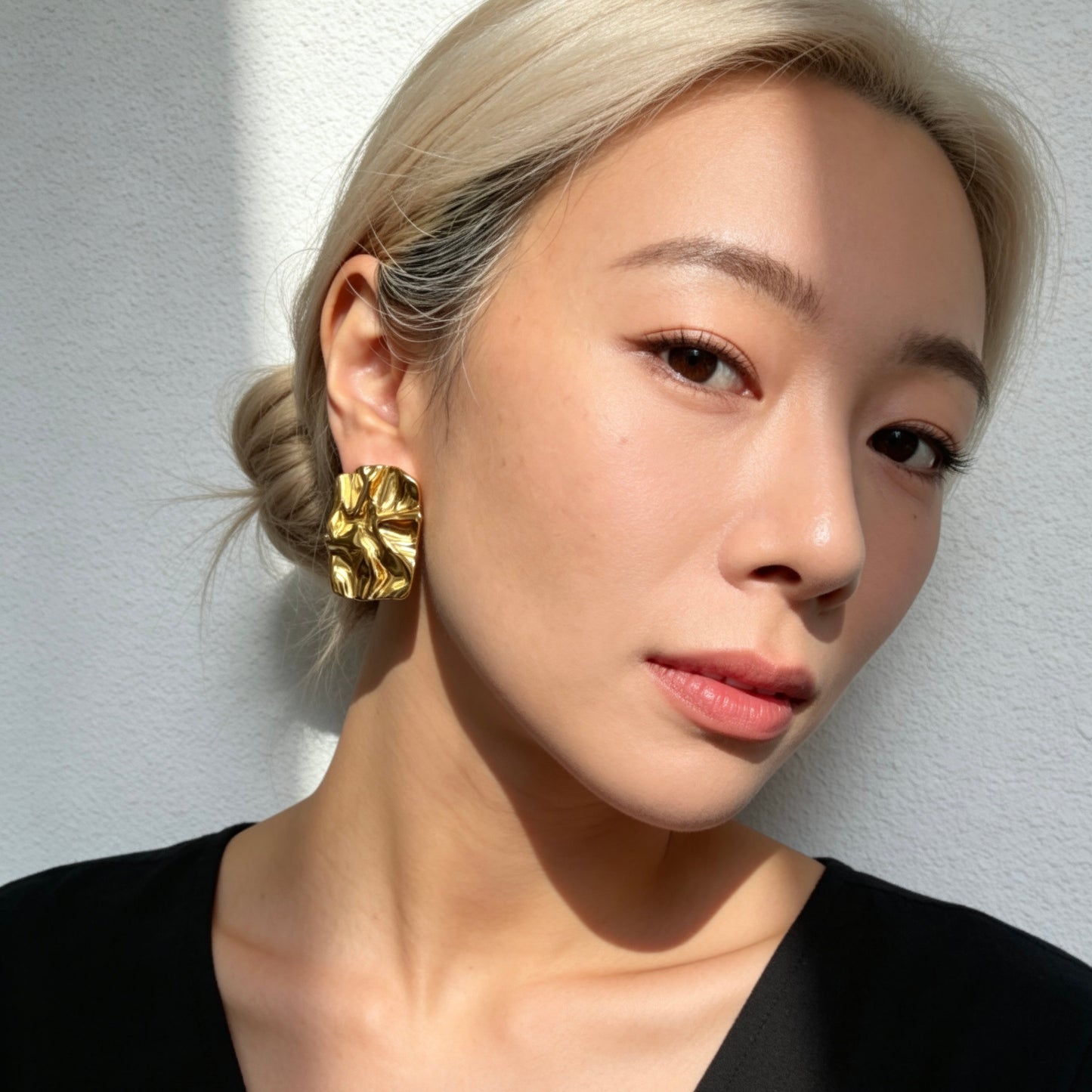 Abstract Texture Stud Earrings