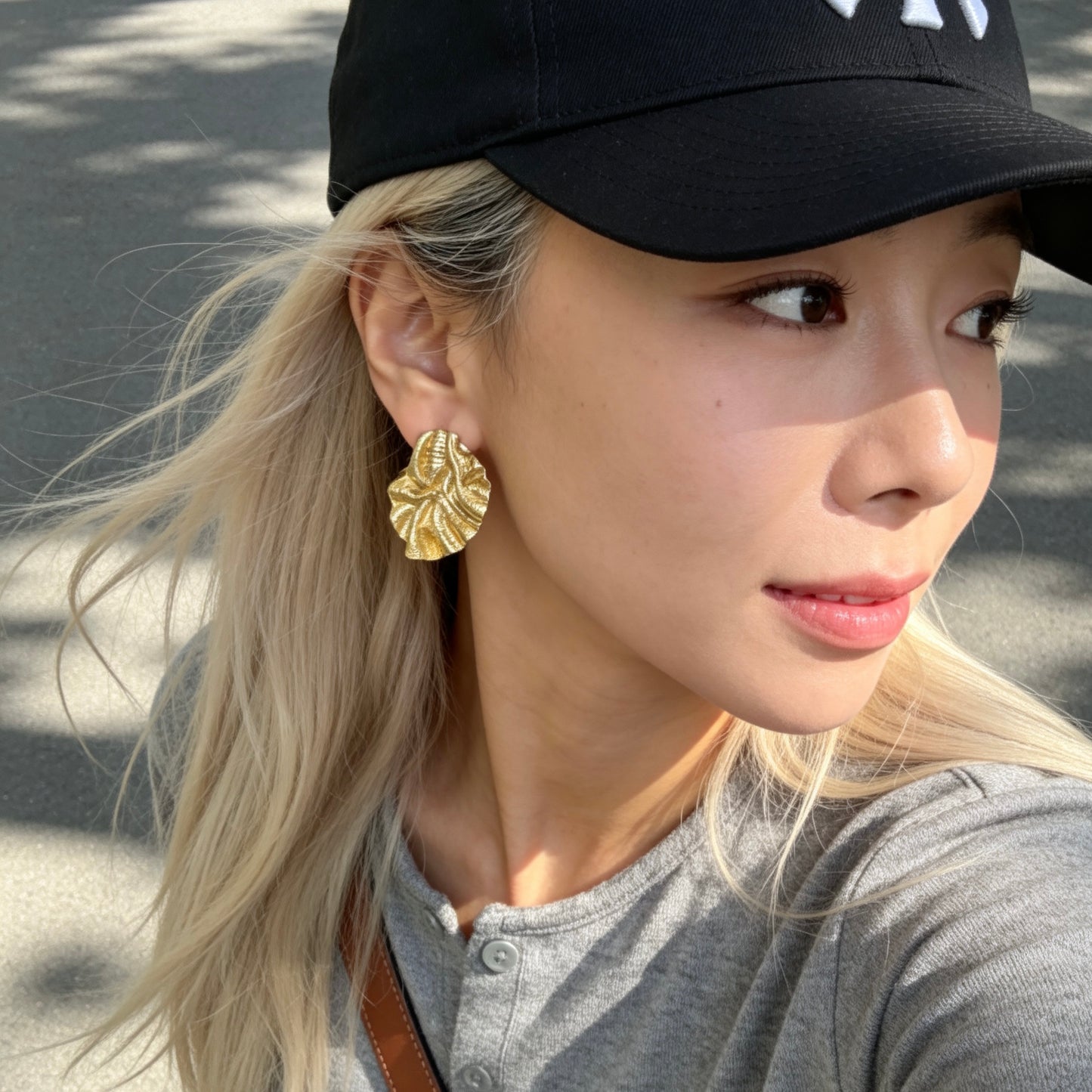 Abstract Texture Statement Earrings