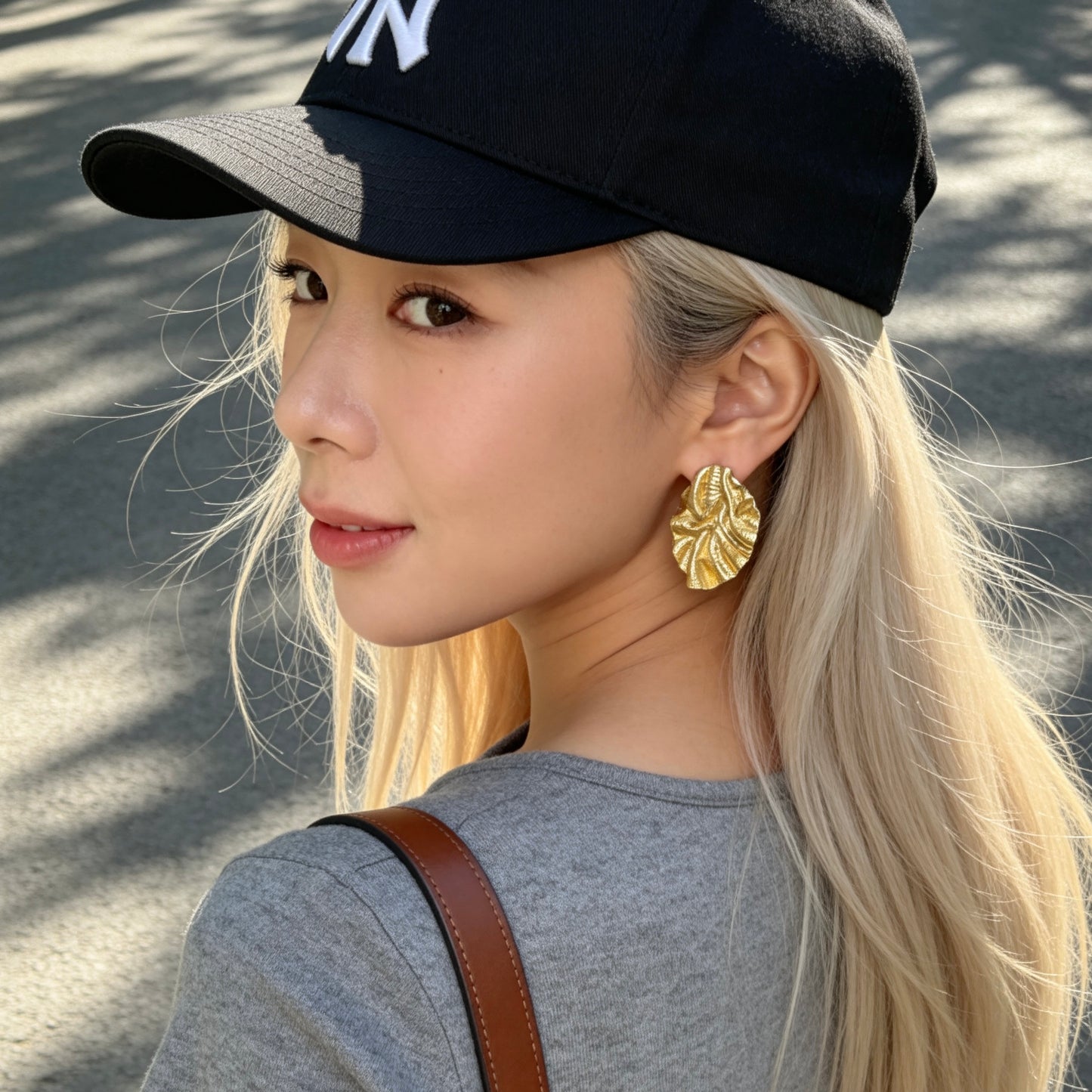 Abstract Texture Statement Earrings