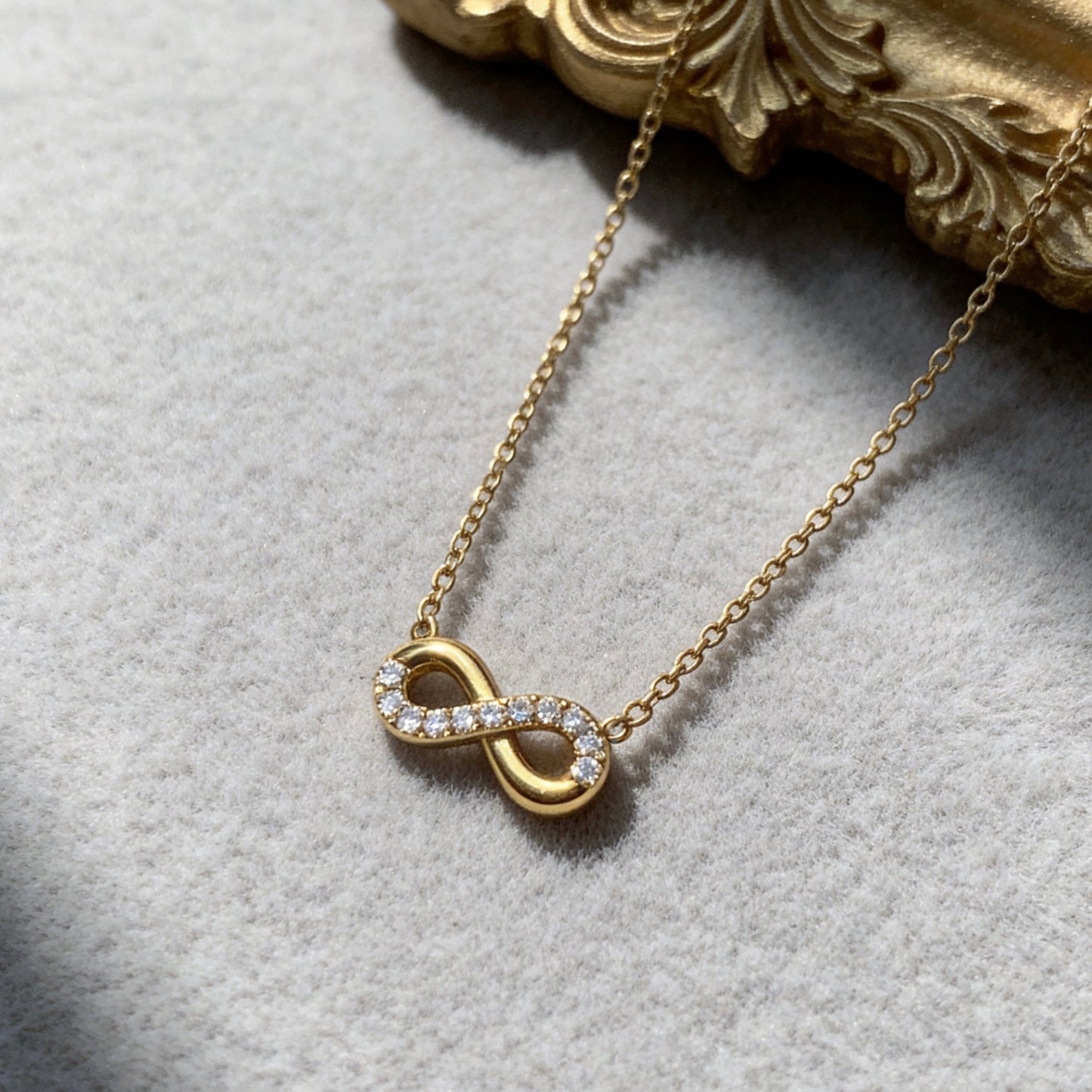 Crystal Infinity Symbol Necklace