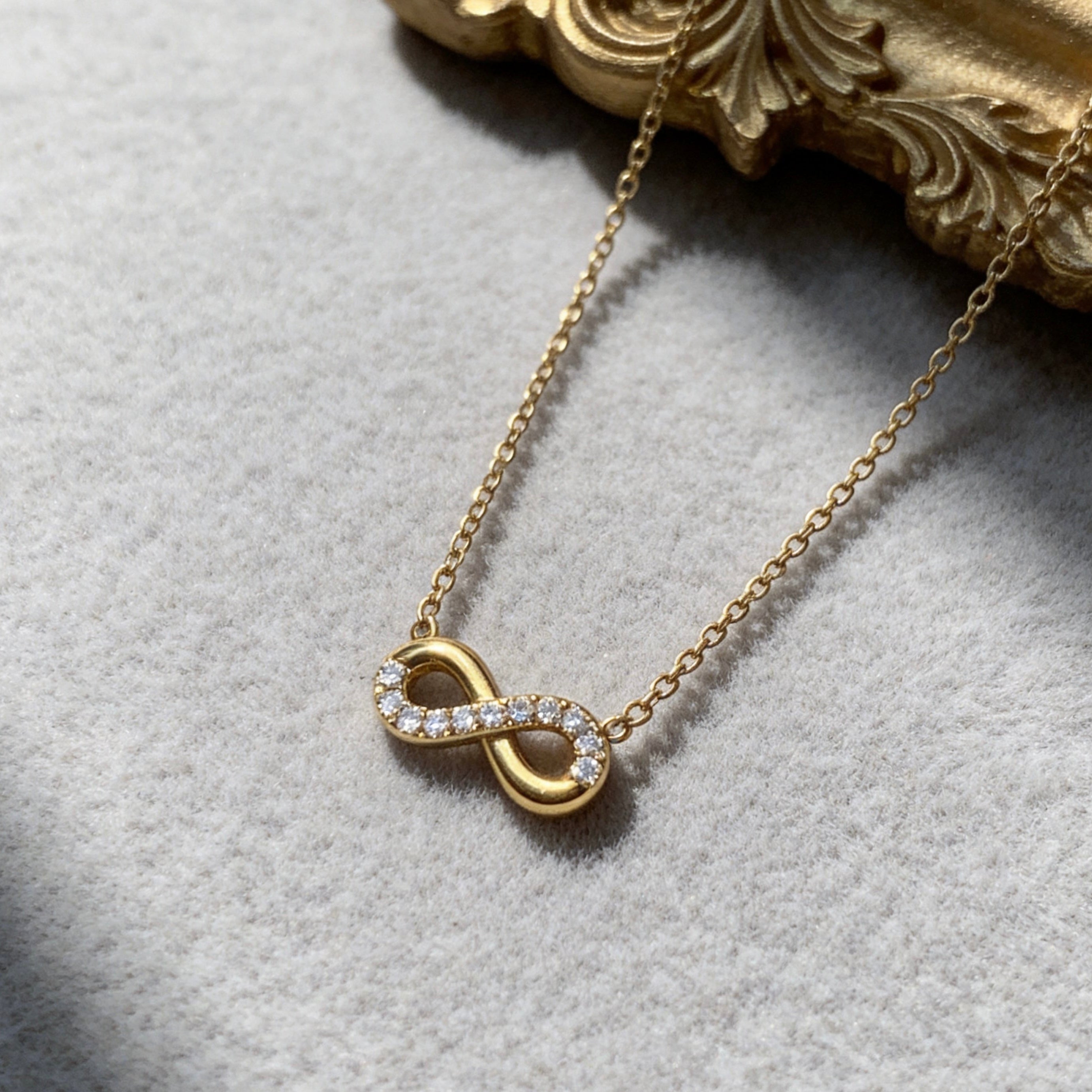 Crystal Infinity Symbol Necklace