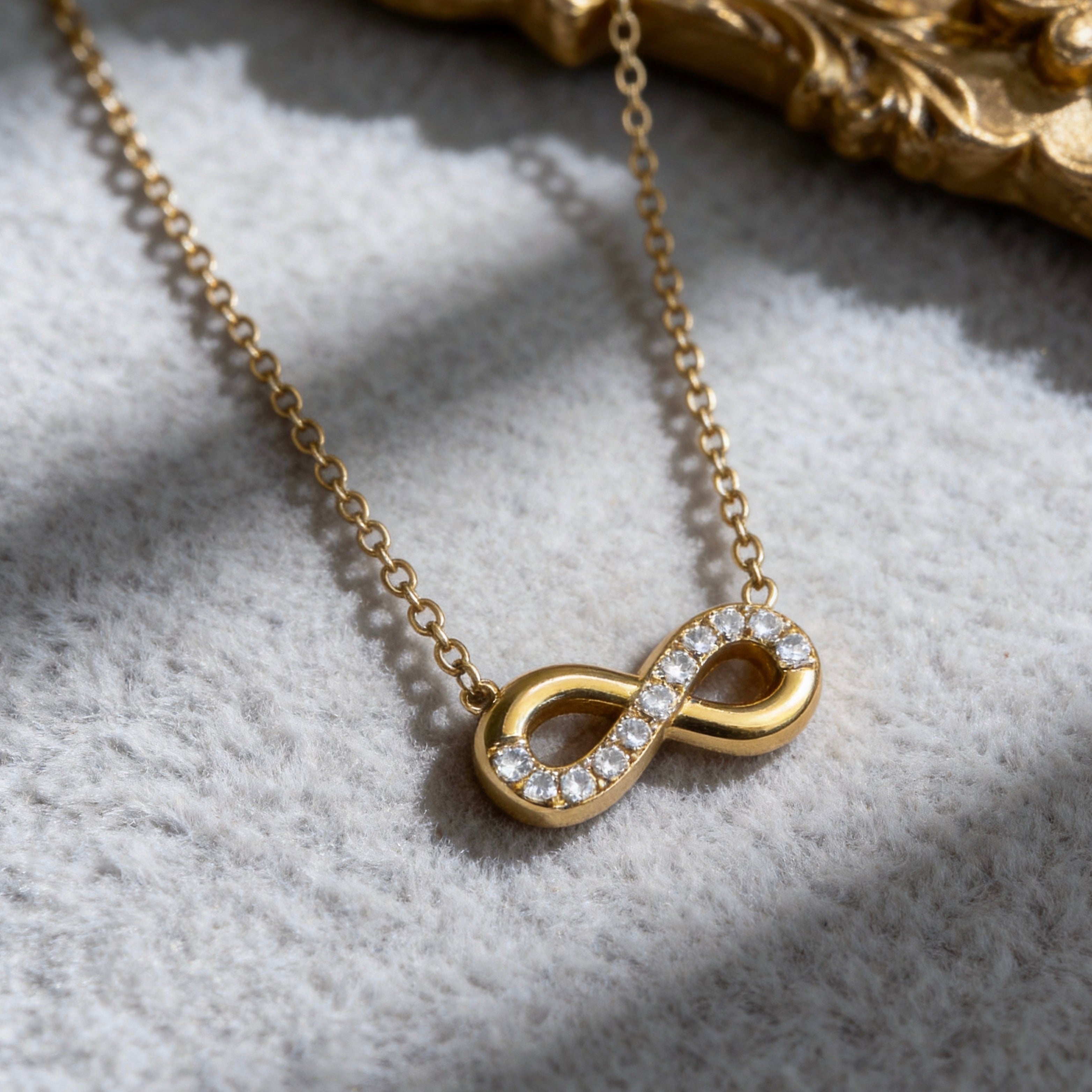 Crystal Infinity Symbol Necklace