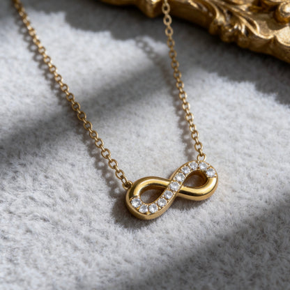 Crystal Infinity Symbol Necklace