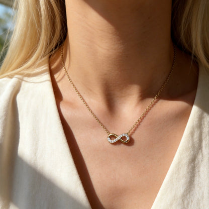 Crystal Infinity Symbol Necklace