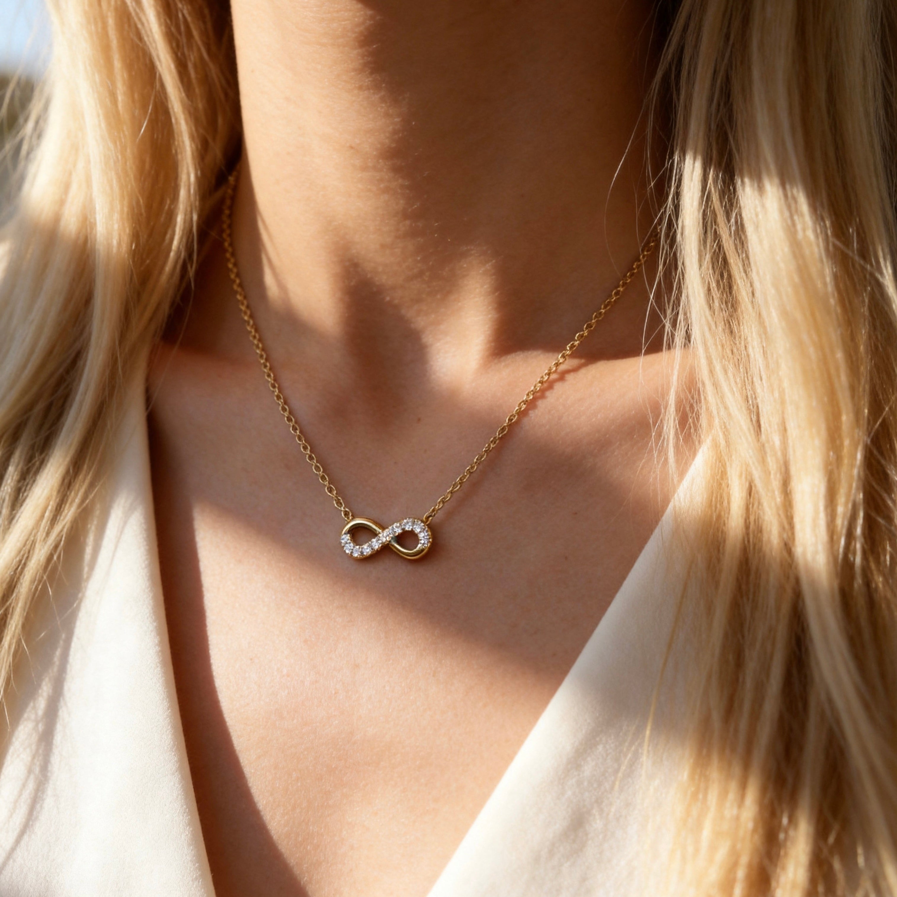 Crystal Infinity Symbol Necklace