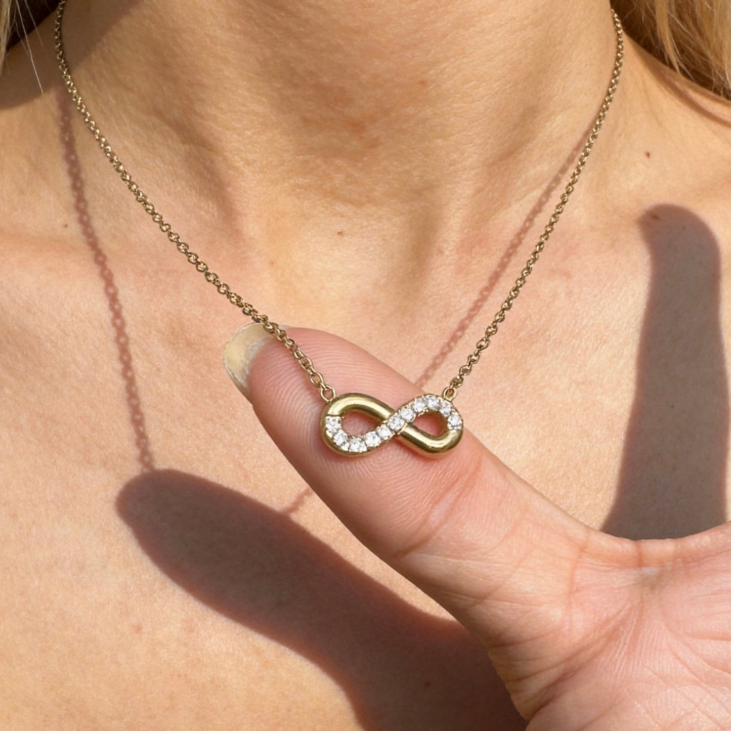 Crystal Infinity Symbol Necklace