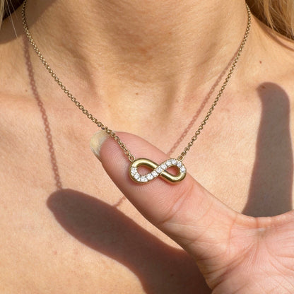 Crystal Infinity Symbol Necklace