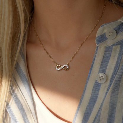 Crystal Infinity Symbol Necklace