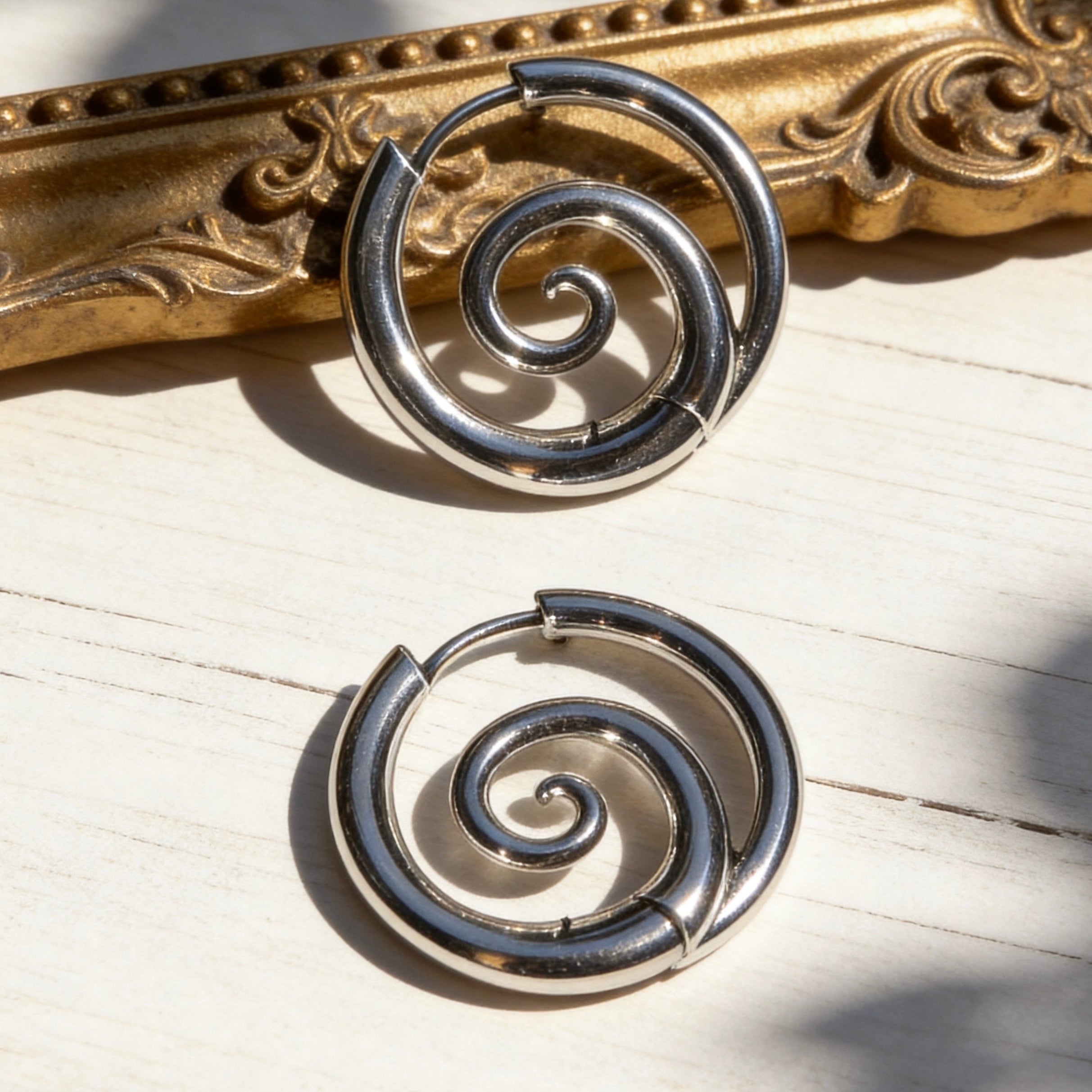 Spiral Hoop Earring Series
