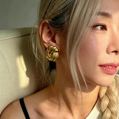 Twisted Knot Stud Earrings