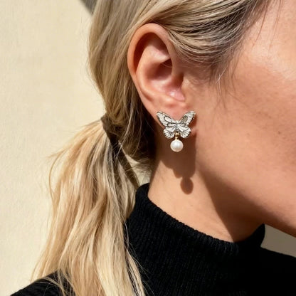 Butterfly Pearl Drops